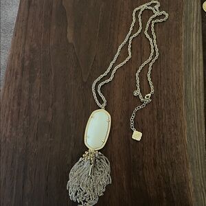 Kendra Scott Gold and white  Pendant Necklace